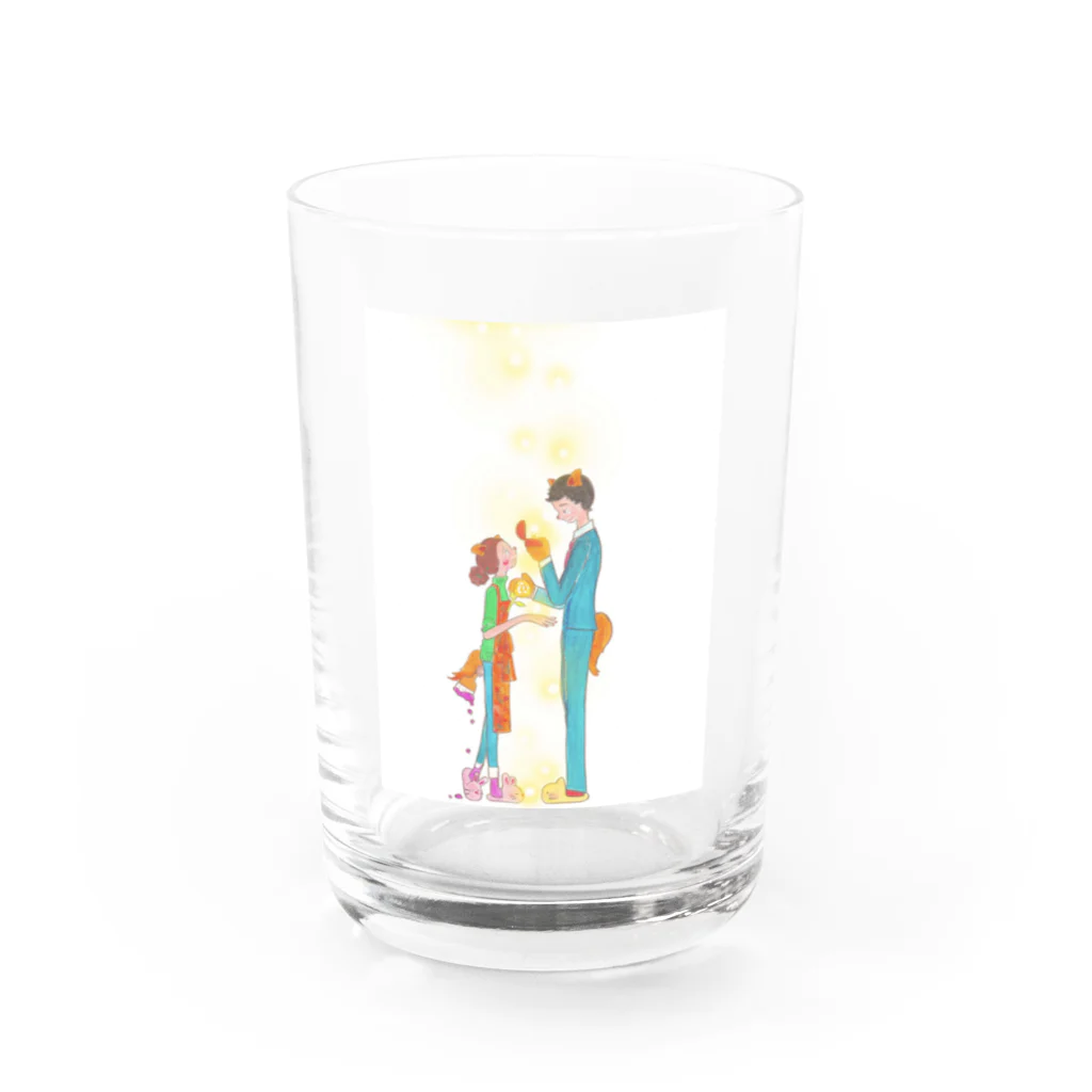 くらたまみの結婚しようか、明日 Water Glass :front