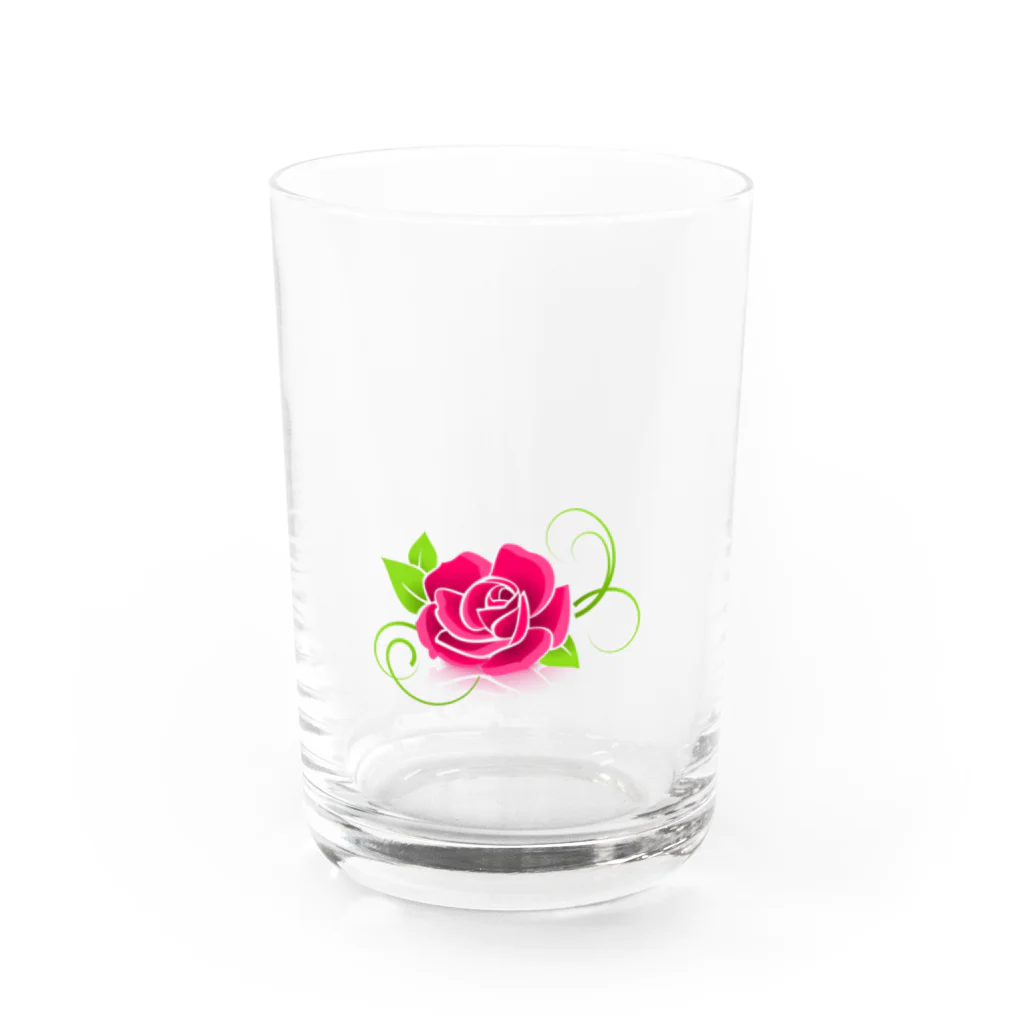 saionのカーミン・ローズ Water Glass :front