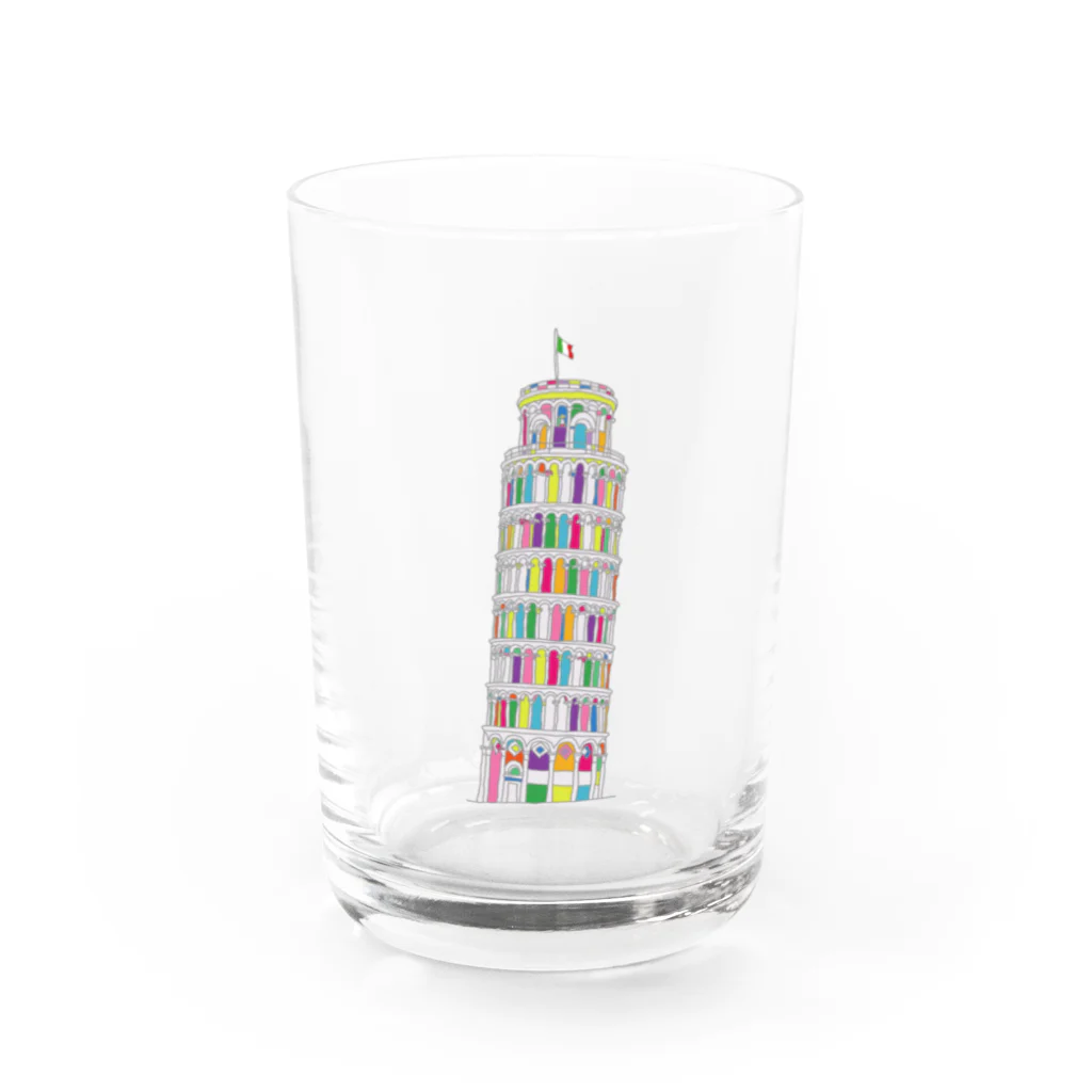 Panic JunkieのTorre di Pisa Water Glass :front