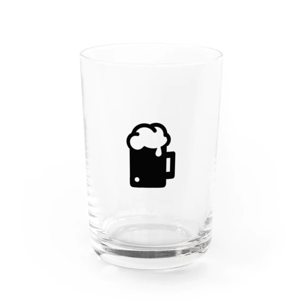 居酒屋のピクトグラムちゃん「ビール」 Water Glass :front