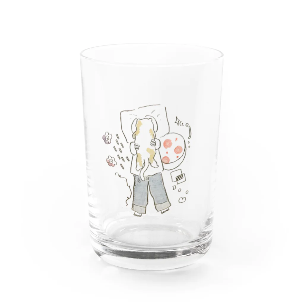 おこぽかんのお店のねこねこ Water Glass :front