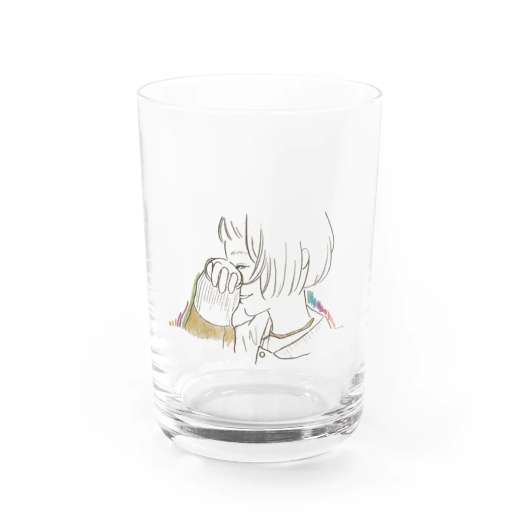 おこぽかんのお店のにんまり Water Glass :front