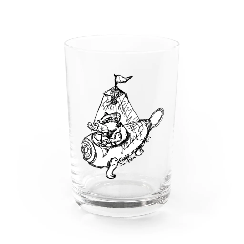 馴鹿 Jun-Rokuの巣穴寝室のアナグマ Water Glass :front