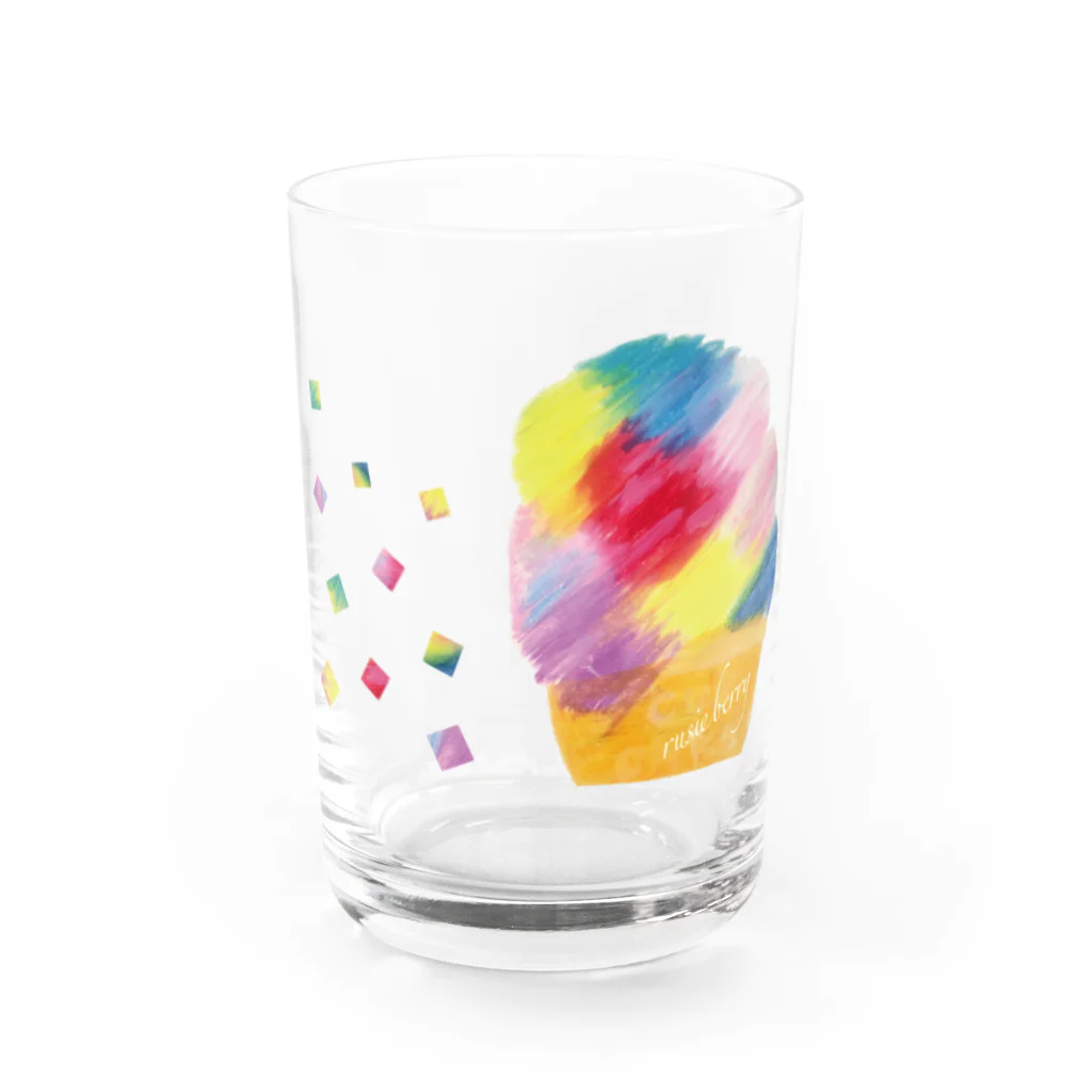 rusieberryのしあわせなカップケーキ Water Glass :front