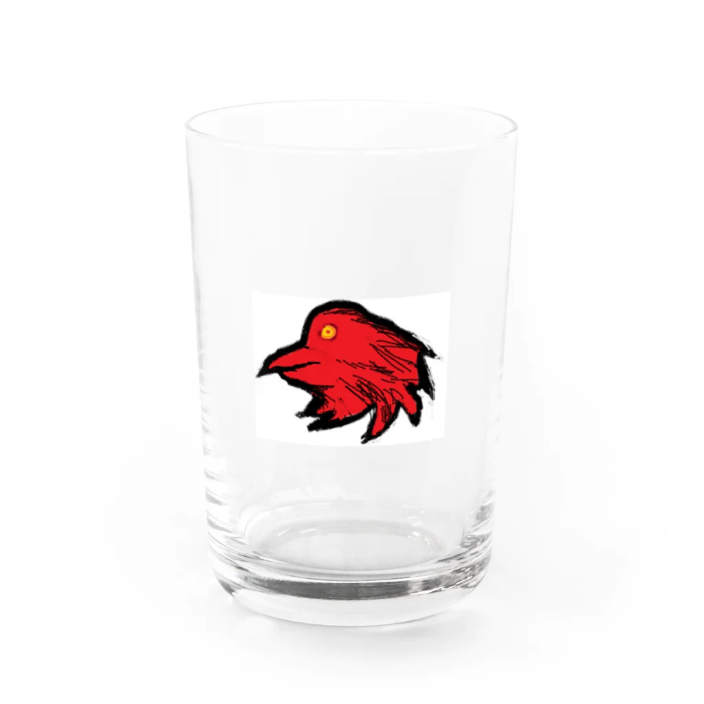 アメリカンベース のハイパワー　赤い鳥の魂 Water Glass :front