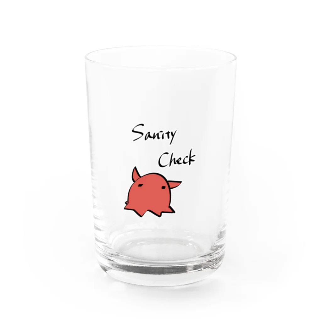 シャケのメンダコのニートちゃん　SC Water Glass :front