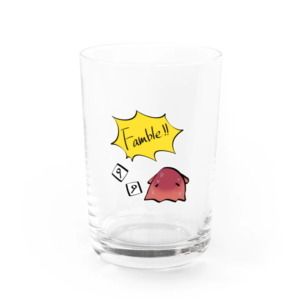 シャケのメンダコのニートちゃん　Ｆ グラス前面