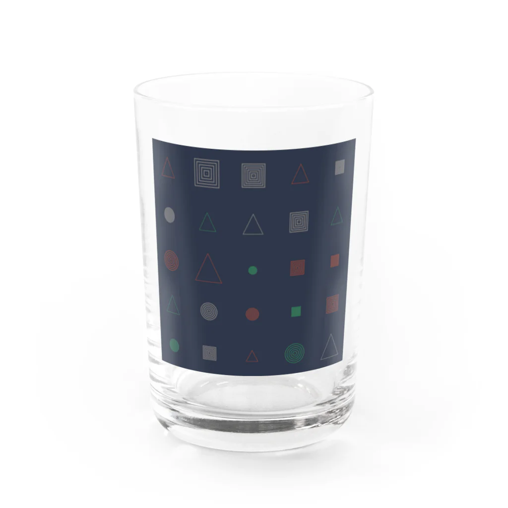 senbaku商店の○△□ Water Glass :front