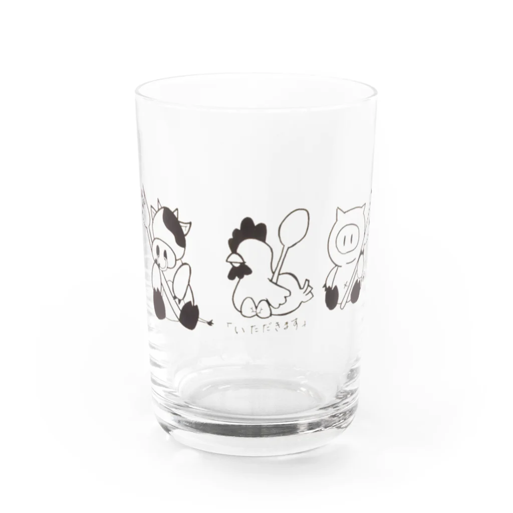 みぬきち本舗の「いただきます。」 Water Glass :front