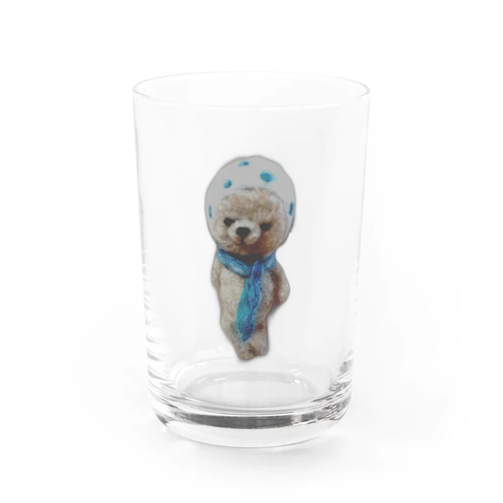ゆんぴー@豆絞り協会のひとの豆絞りシリーズ Water Glass :front