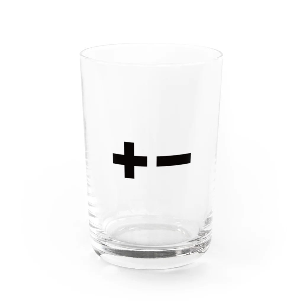 nariの➕➖ Water Glass :front