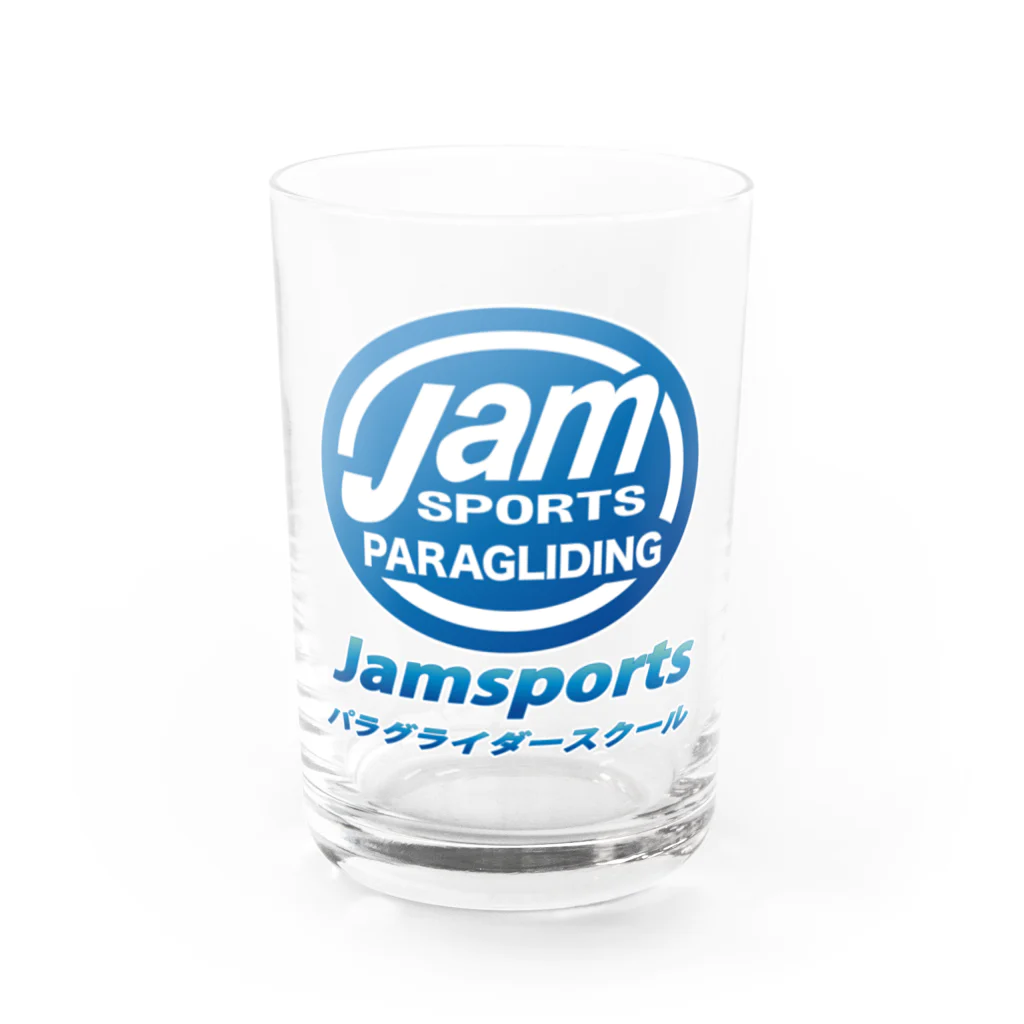 ジャムスポーツ堀のJamsportsパラグライダースクールLOGO_２ Water Glass :front