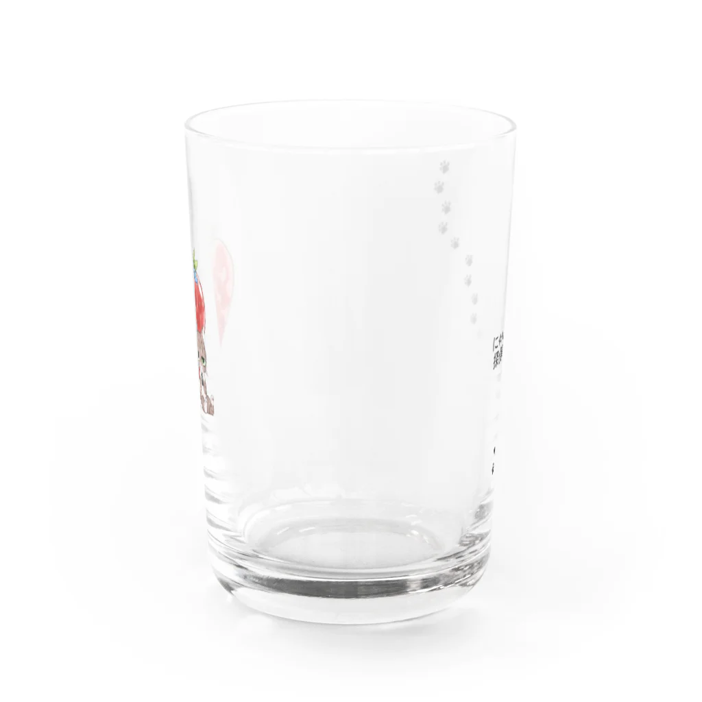 UNFのミャケ先輩 Water Glass :front