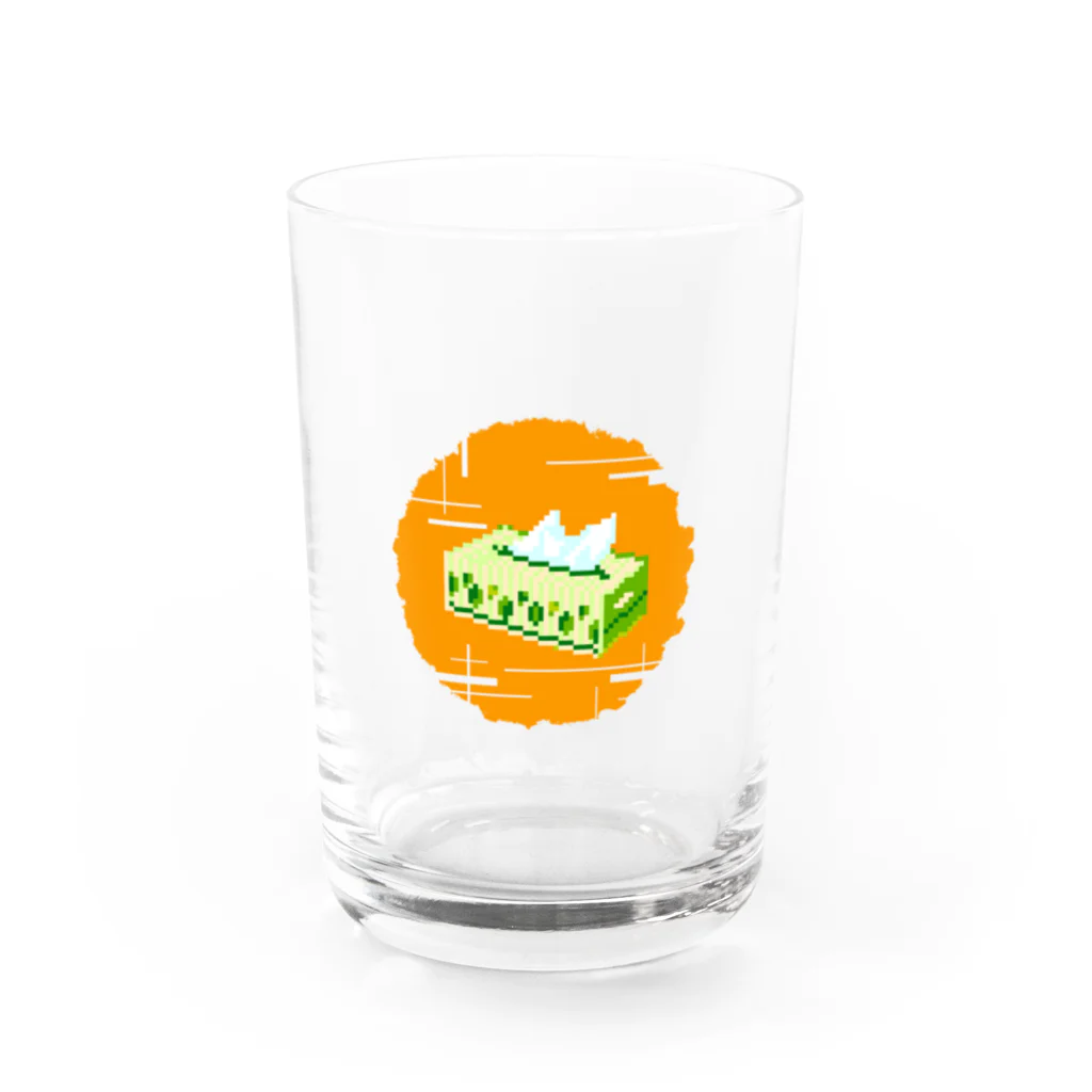 めのみどりのティッシュ Water Glass :front