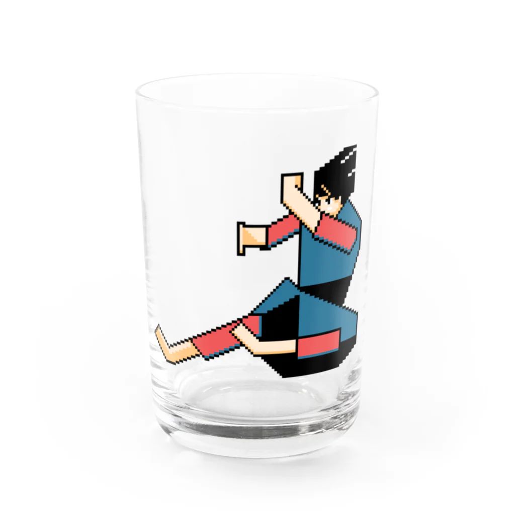 ずぅんの【ピパピ】Square kungfu master Water Glass :front
