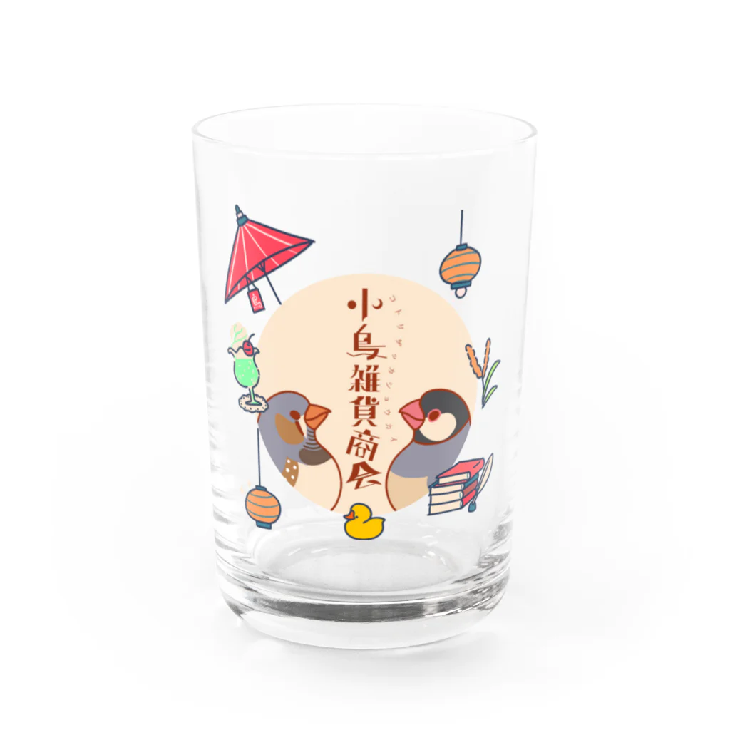 小鳥雑貨商会　SUZURI店の小鳥雑貨商会 Water Glass :front