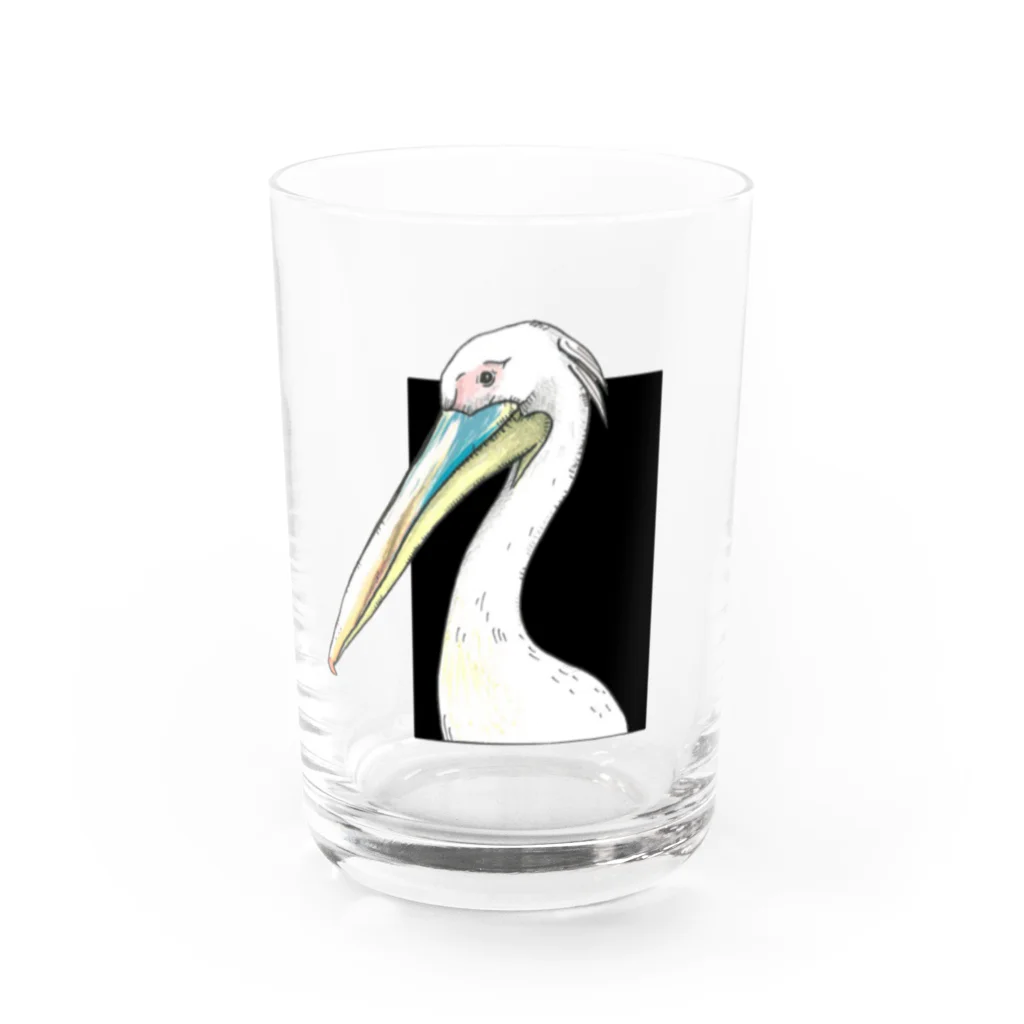 Leee_sanのモモイロペリカン Water Glass :front