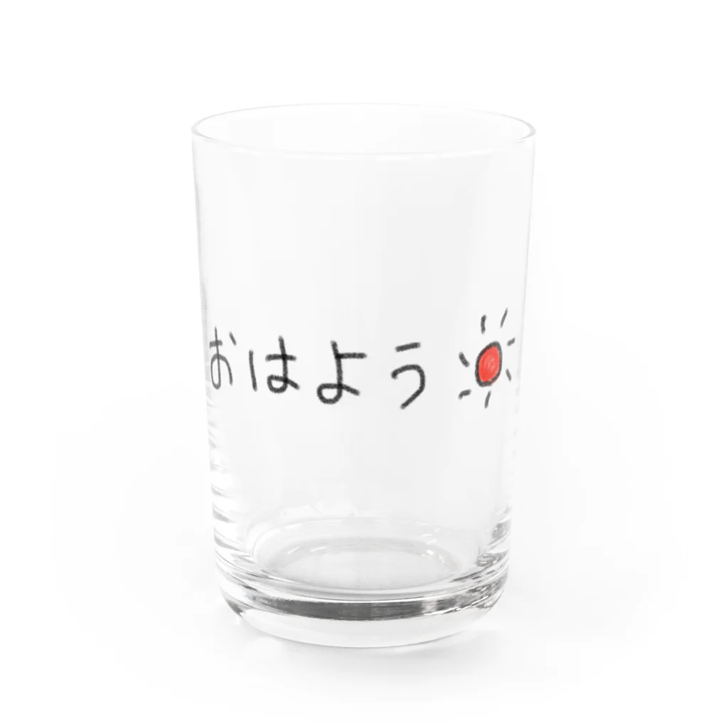 P.Malikaの「あさいちばんに」グラス Water Glass :front