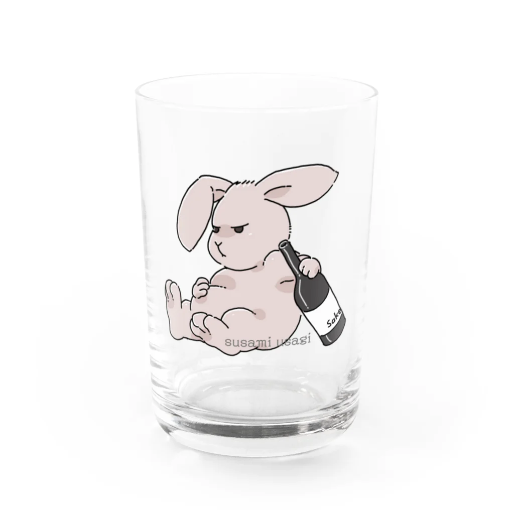 半生屋のすさみうさぎ Water Glass :front