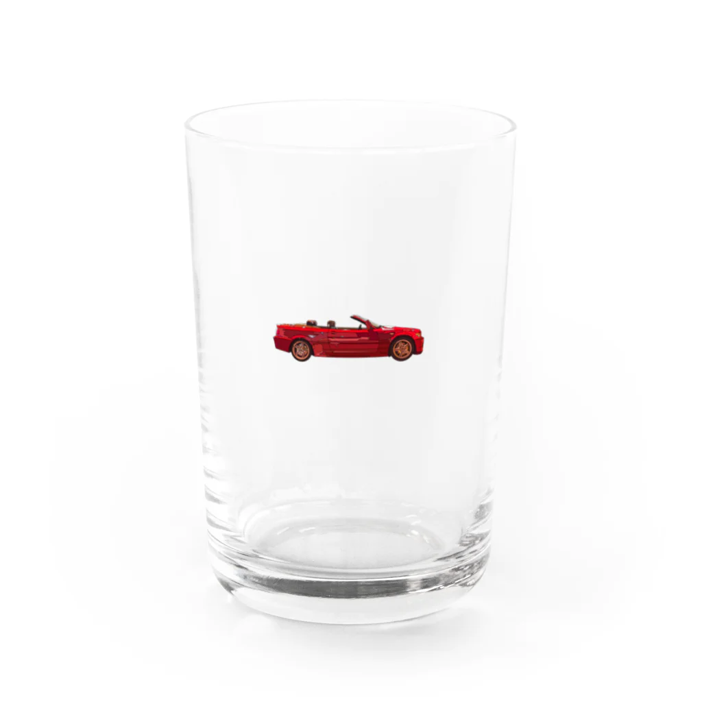 G I A Rの外国の赤い車 Water Glass :front