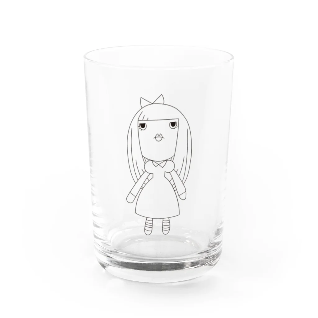 コルメキッサ☆コルメさんの線画のコルメさん Water Glass :front