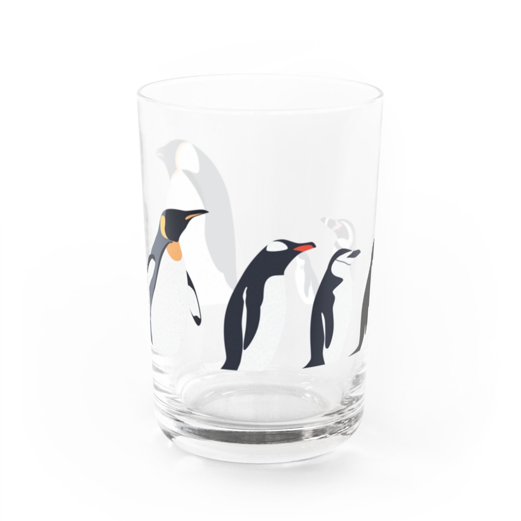 立体工房のペンギンタクサン Water Glass :front