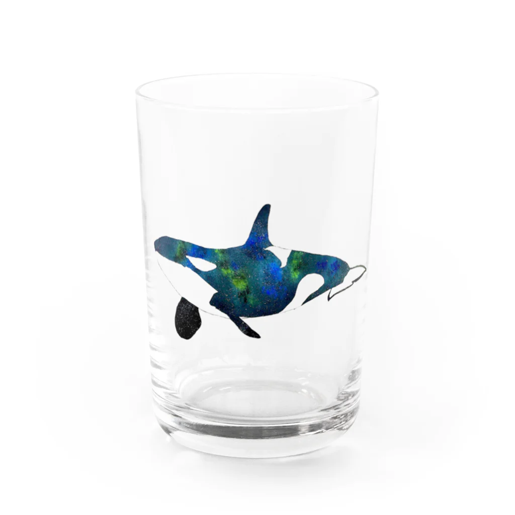 伸海明の『瑠璃色の地球』 Water Glass :front