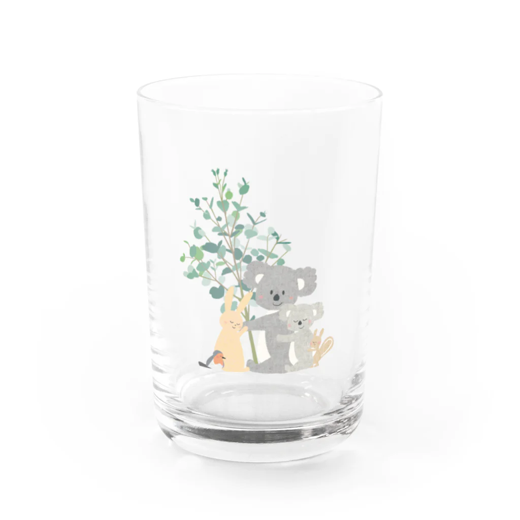 やたにまみこのema-emama『hug you』 Water Glass :front