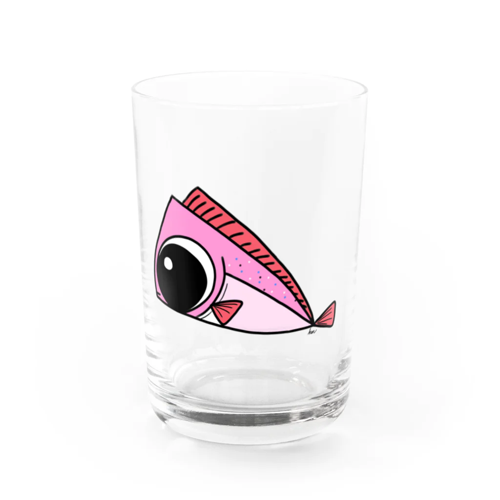 henjinsのゆるかわいい「たい」 Water Glass :front