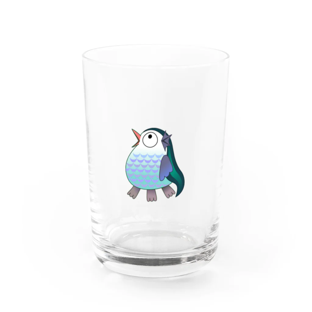 ことりや＊ぼたんのあまびえ Water Glass :front