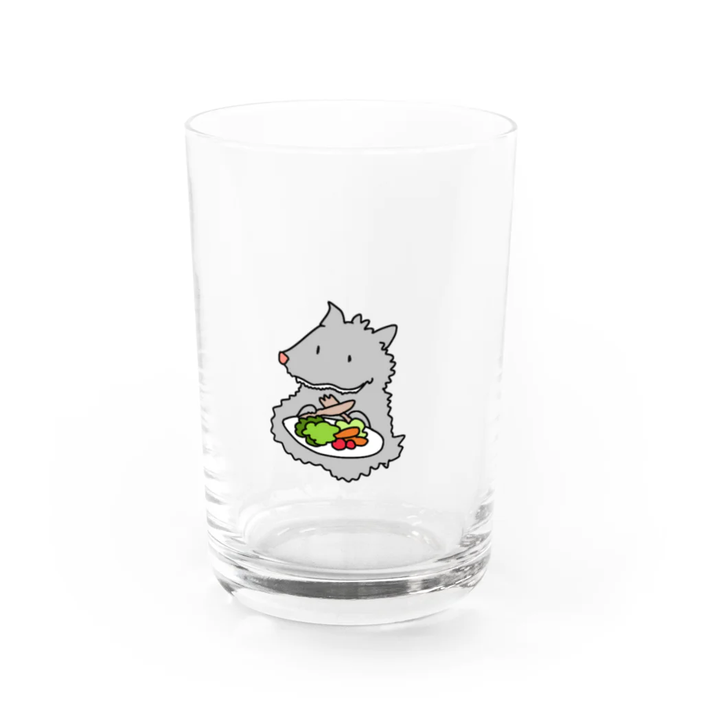 アリクイの菜食主義者のオオカミ Water Glass :front