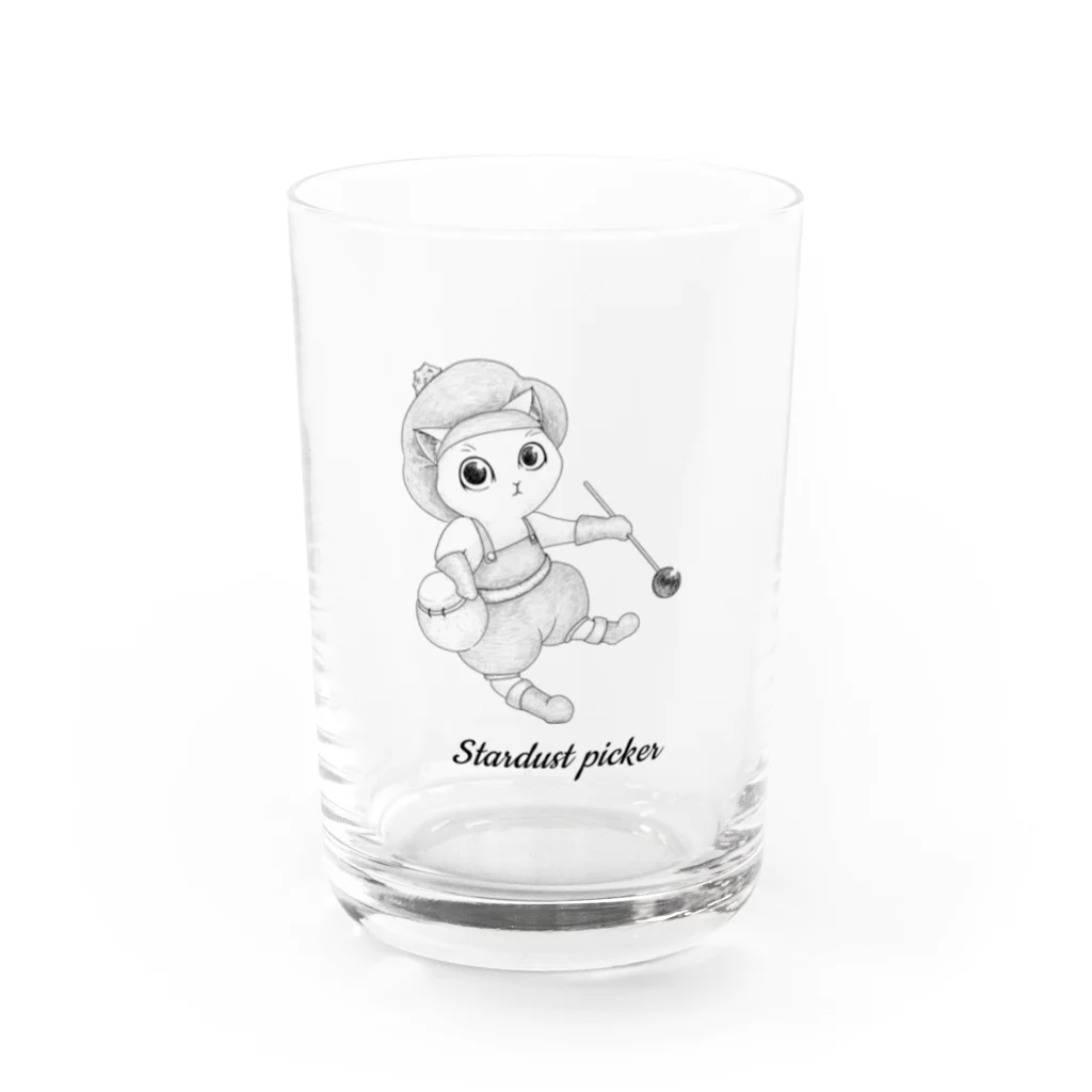 プリズモリイの箱の【シャレイドスコロプの街シリーズ】星くず拾い Water Glass :front