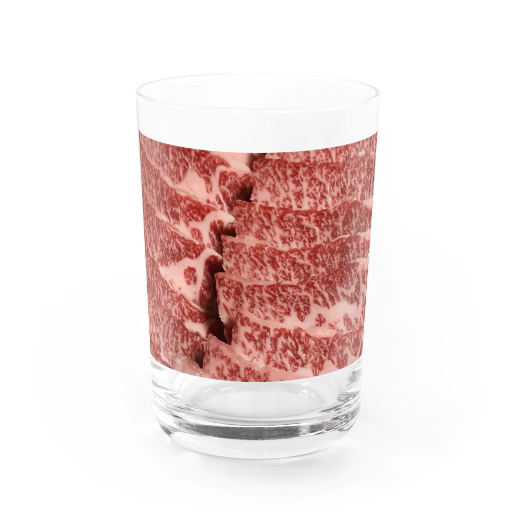 ろふの四角いお肉 Water Glass :front