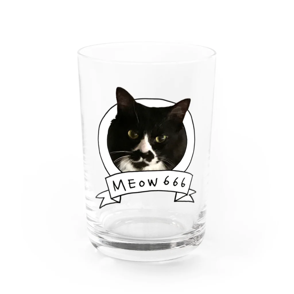 地獄猫アバスさんのおみせのMEOW666 Water Glass :front