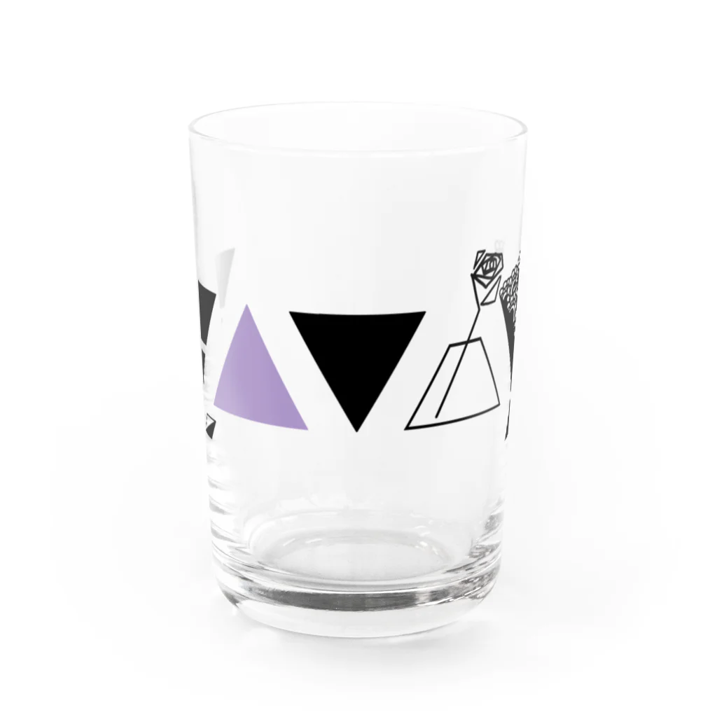 冬野ミネ👾のMEERR△FlowerBase Water Glass :front