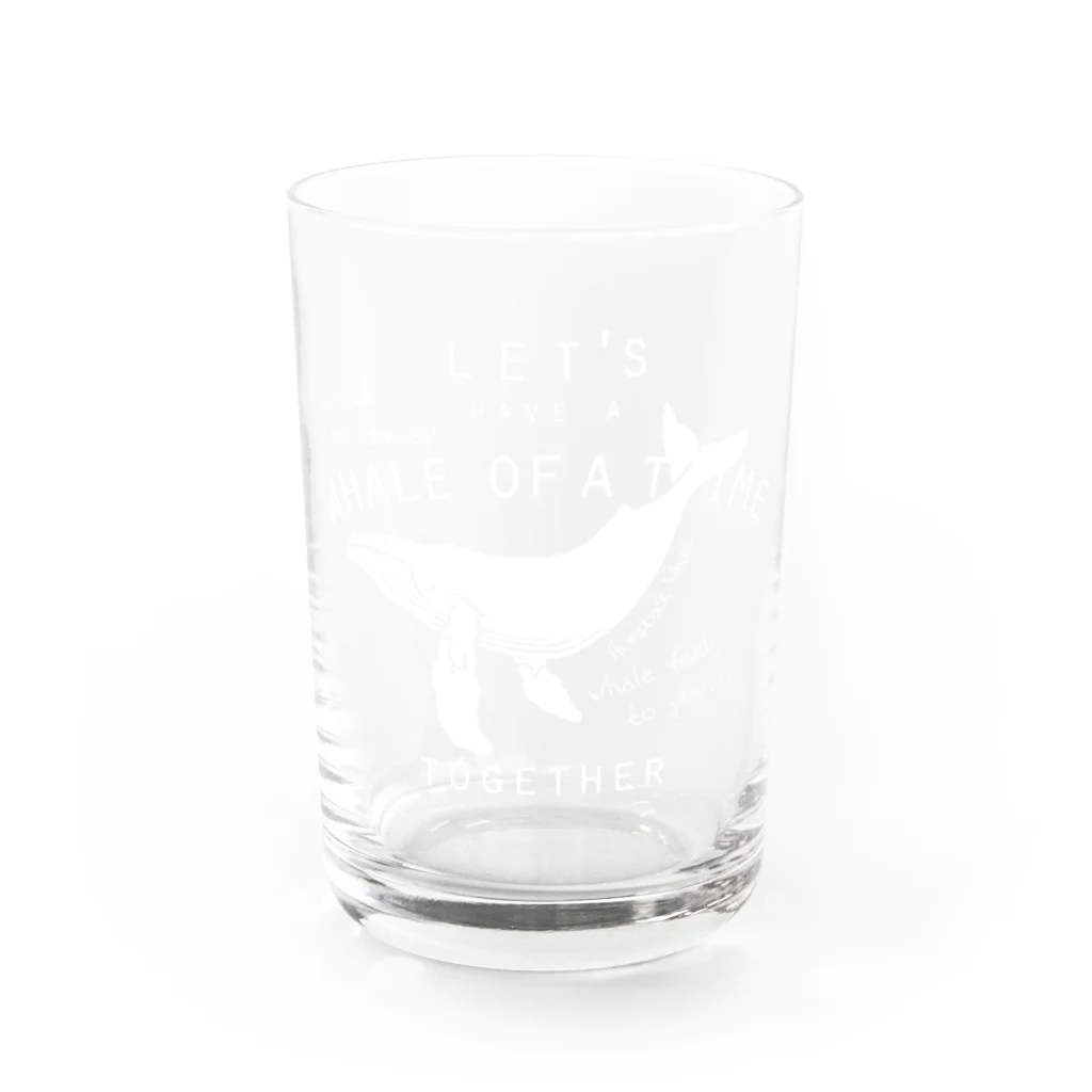 クジラの雑貨屋さん。のザトウクジラ Water Glass :front