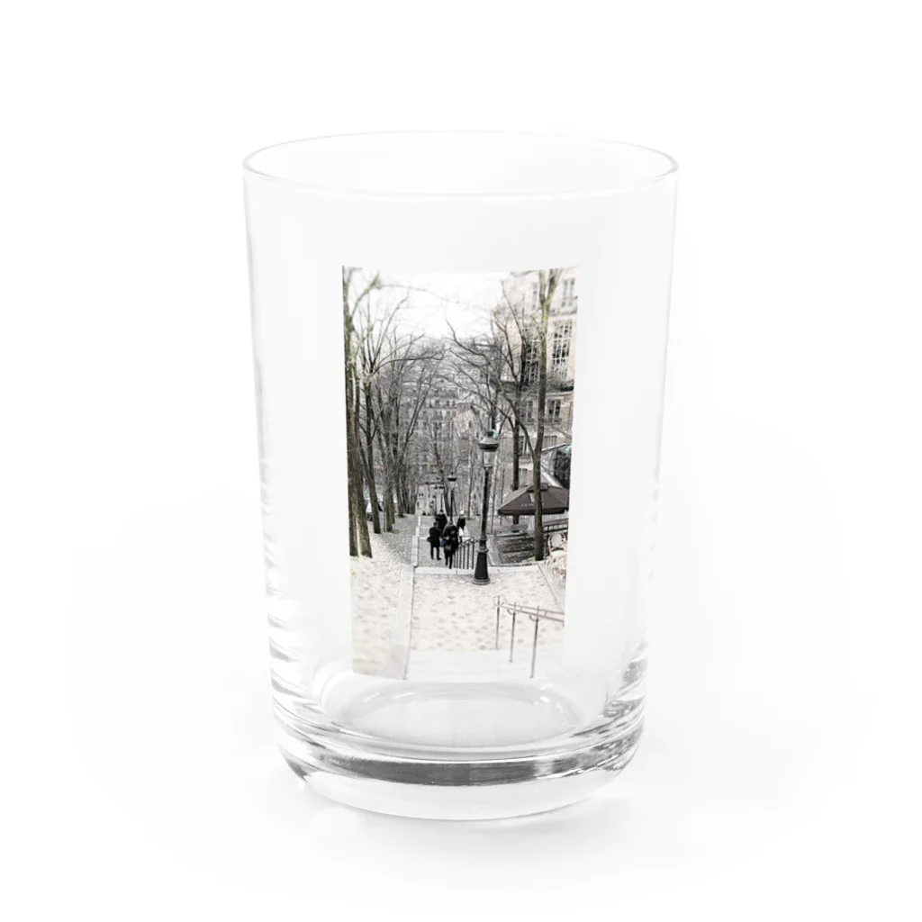 madamehのモンマルトルの階段 Water Glass :front