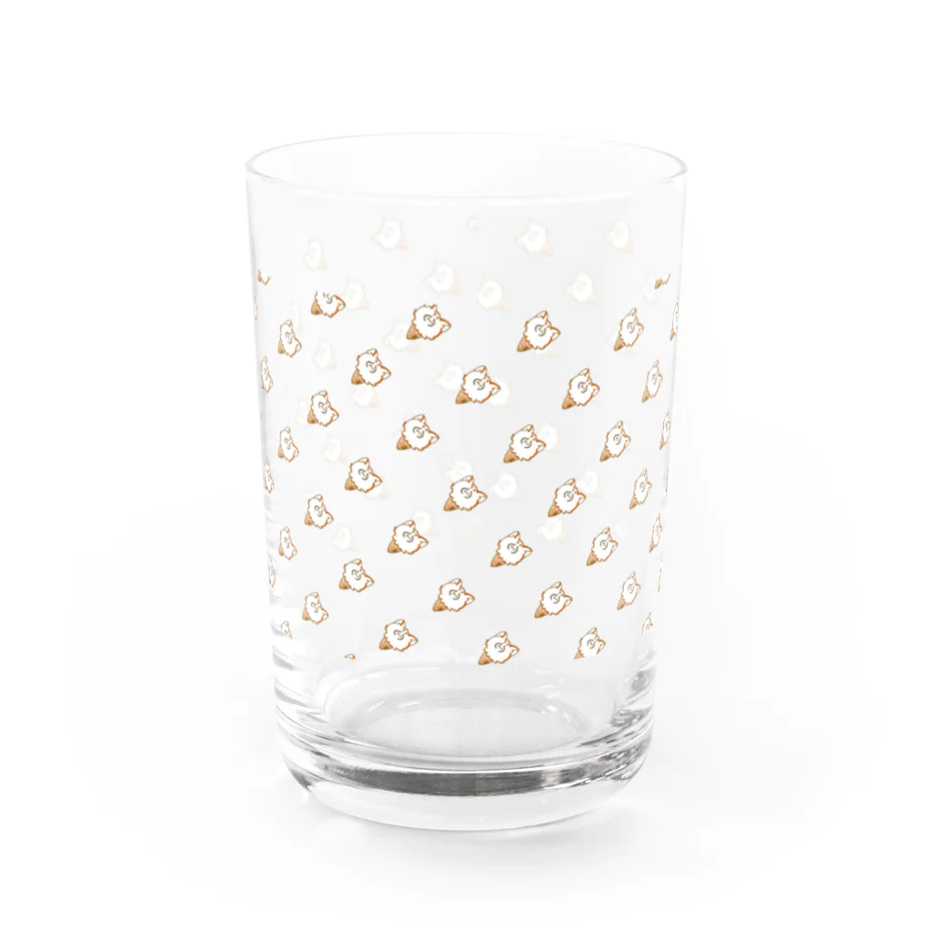 ホットなアイスのとけそうなれさぱん Water Glass :front