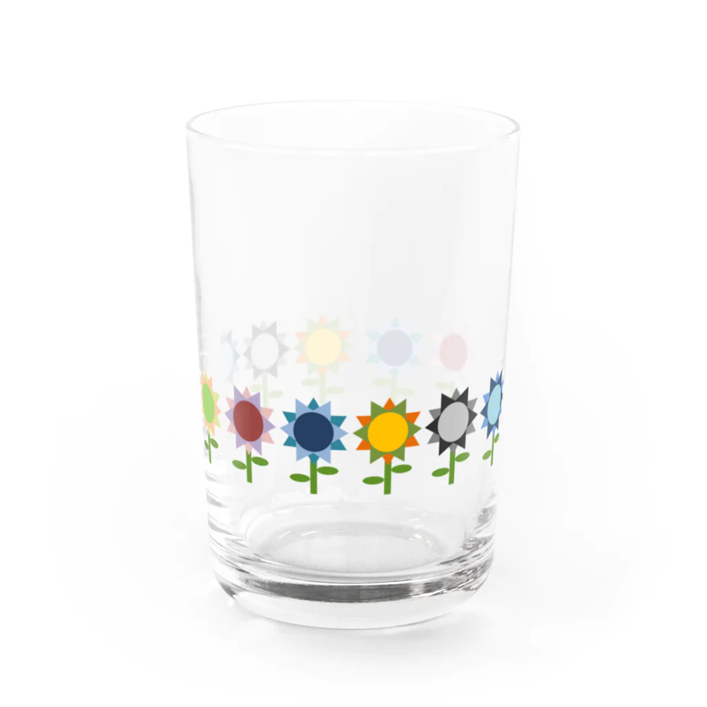 うさぎのきた道&のお花たちB Water Glass :front