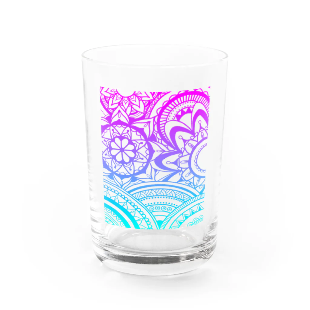 Feeling art 013☻のうめつくし　グラデ Water Glass :front