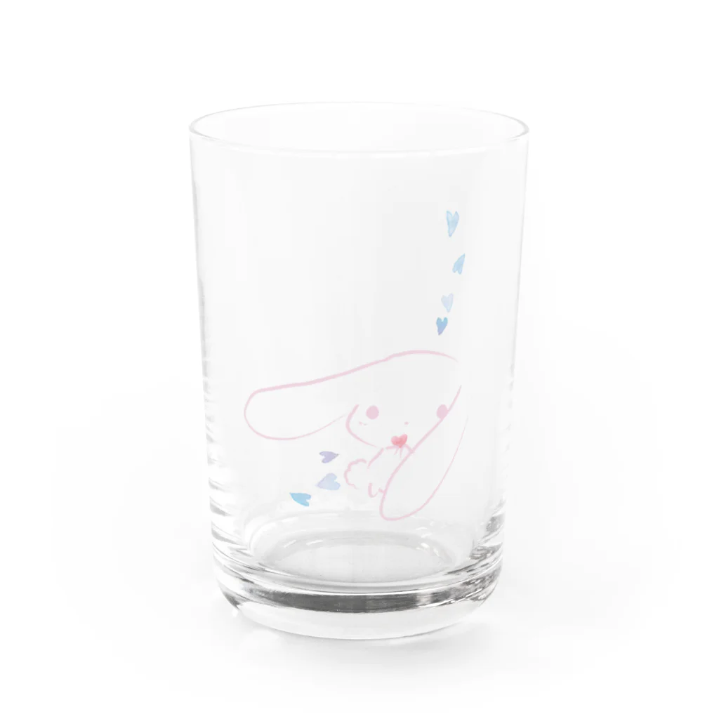 さくらいろのうさぎのメンヘラうさぎ Water Glass :front