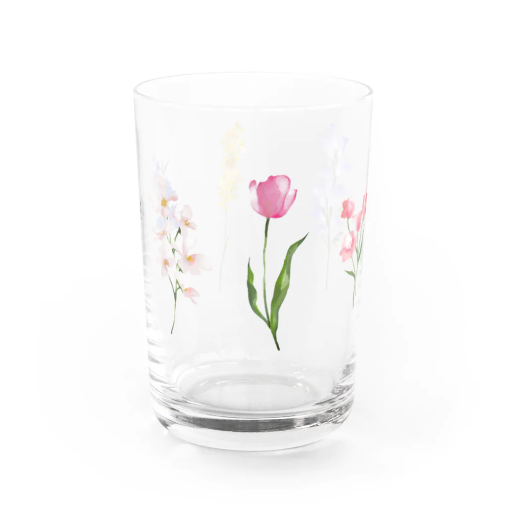 hugのフラワーグラス Water Glass :front