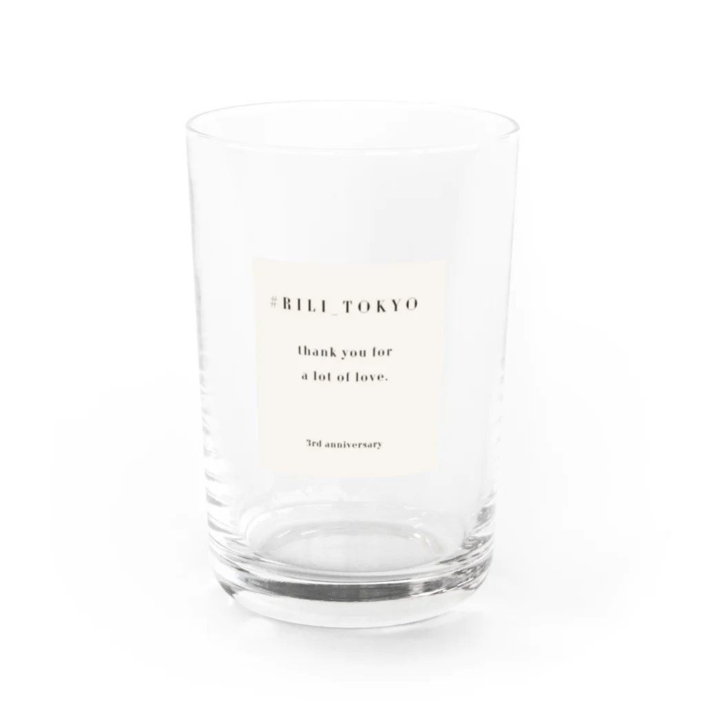 RiLiのプリントロゴ Water Glass :front