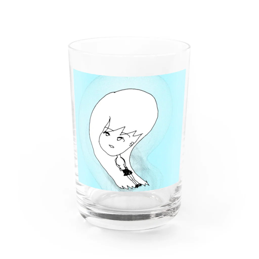 水草のナウ・ガール４６ Water Glass :front