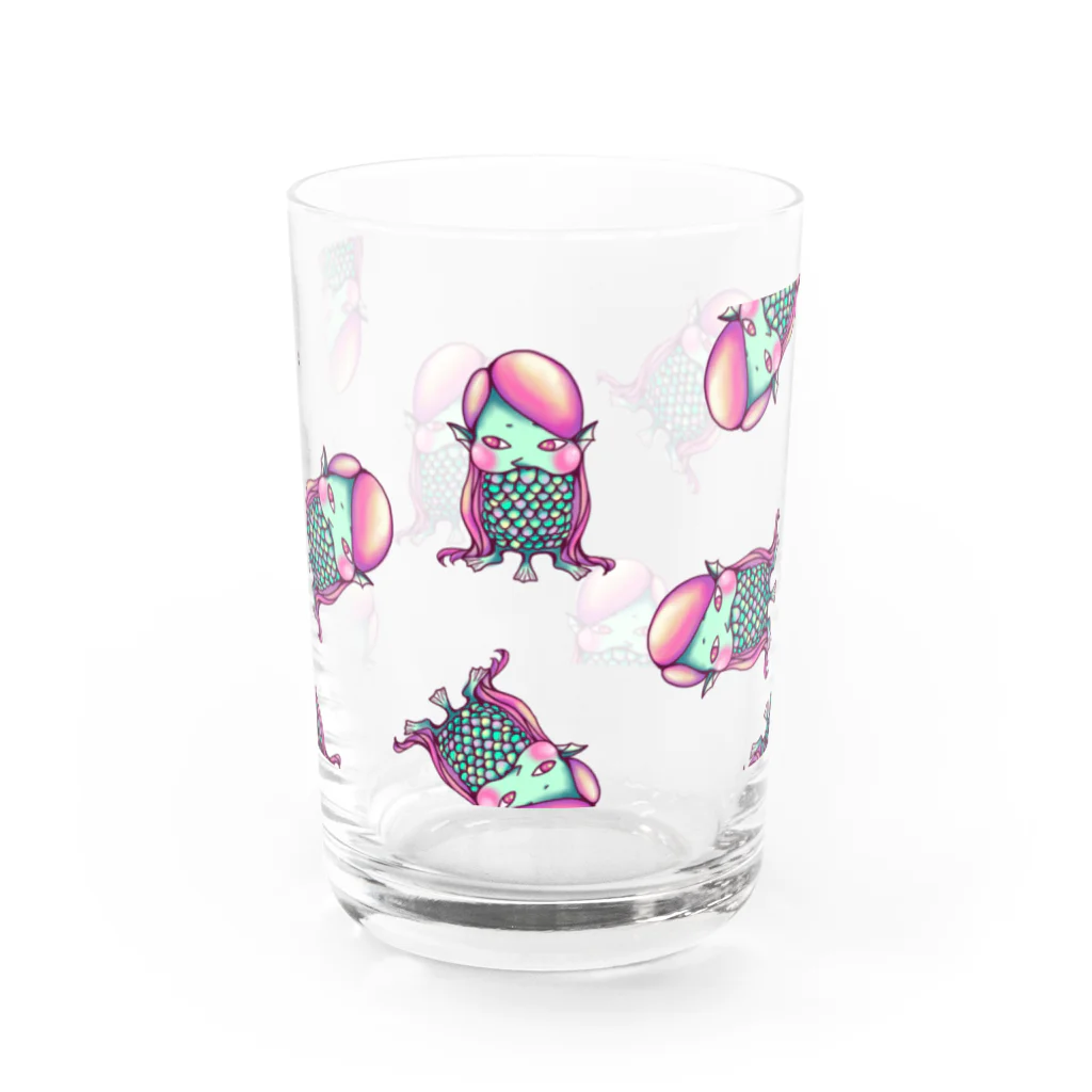 ことのねのあまびえひとみちゃん Water Glass :front