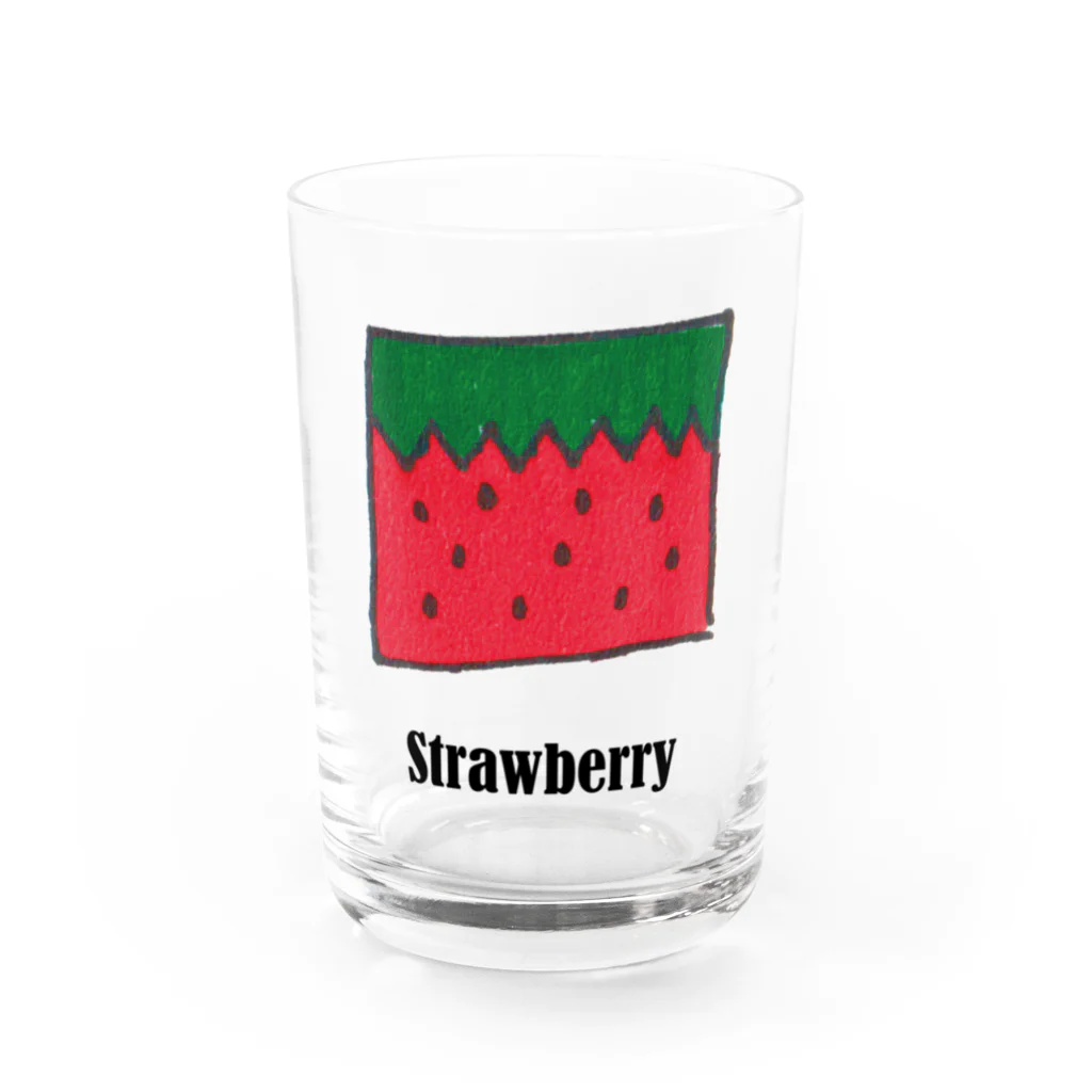 ももたくんのなんちゃってStrawberry Water Glass :front