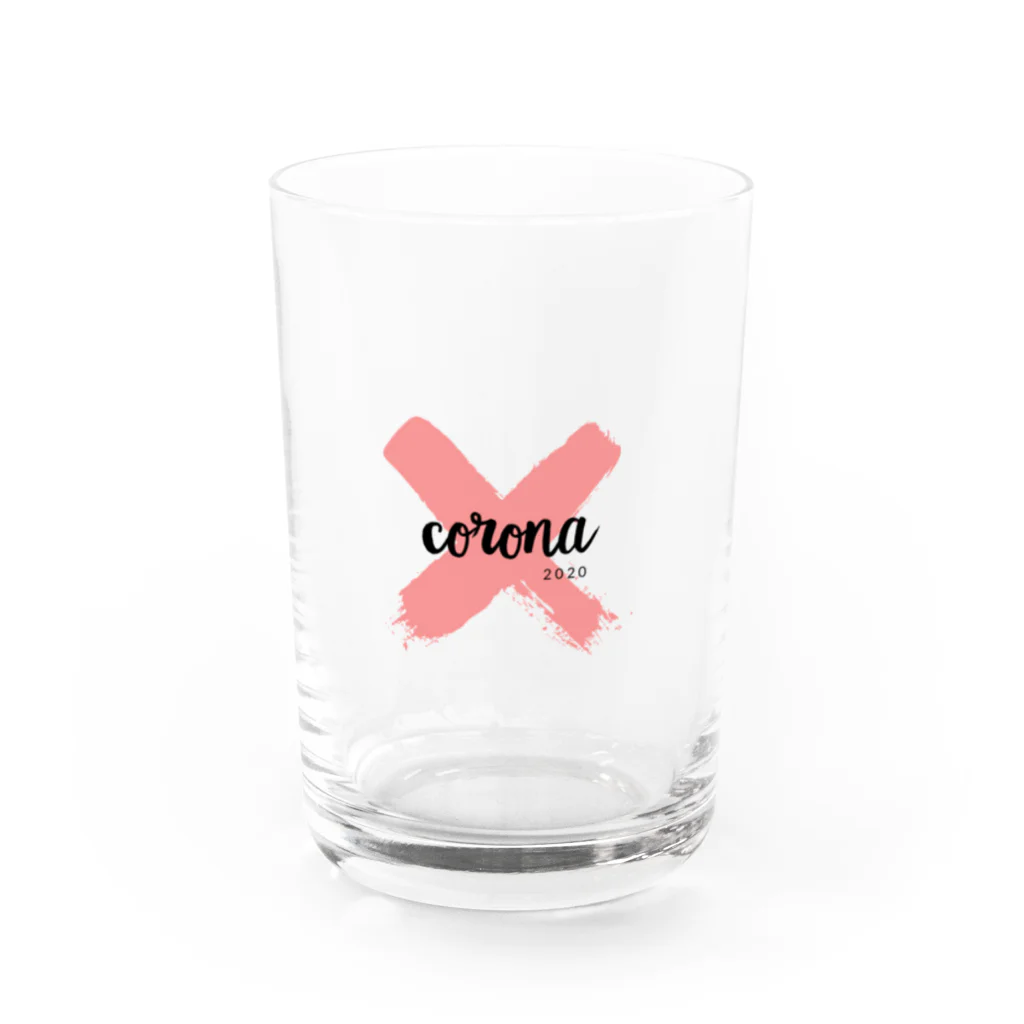 面白いグッズの殿堂VictoryのコロナX Water Glass :front