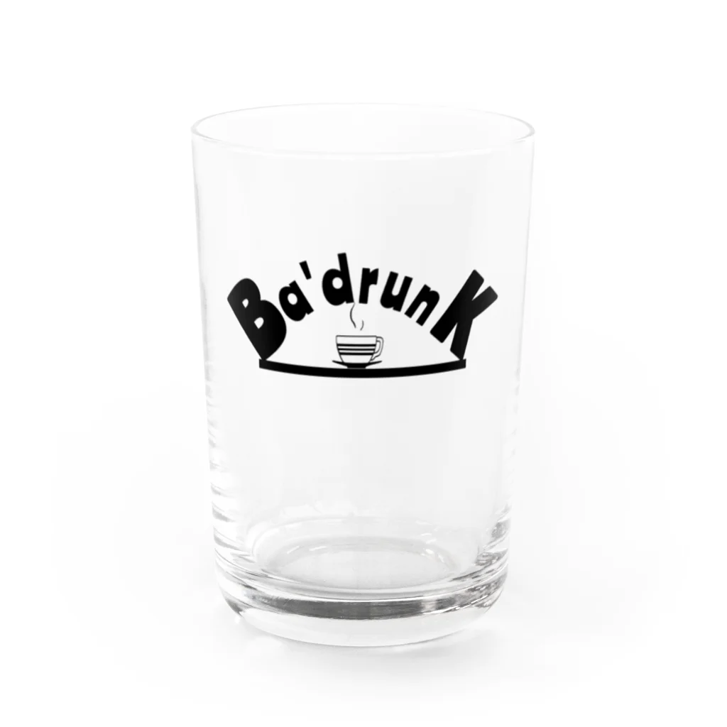 Ba'drunkのBa'drunk newブランドロゴシリーズ Water Glass :front