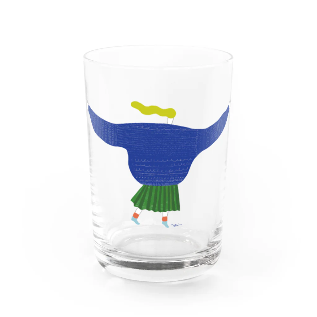 Yui SuzukiのHugGirl Blue Water Glass :front