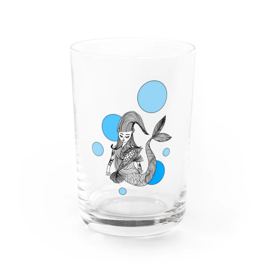 peacefulの人魚 Water Glass :front